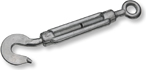 Талреп М20 мм крюк-кольцо DIN 1480 из нержавеющей стали А4