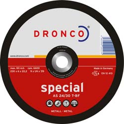 Шлифовальный круг по металлу DRONCO 150х6х22.2 A24 мм [DRONCO-4-01-3156040]