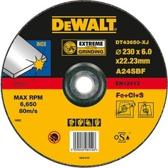 Шлифовальный круг по металлу DeWALT 230х6х22.2 мм A24TBF DT 3432 [108699]