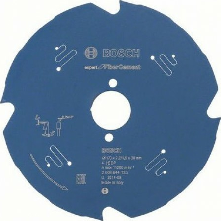Пильный диск по фиброцементу BOSCH 170х4х30 мм Expert for Fiber Cement [2608644123]