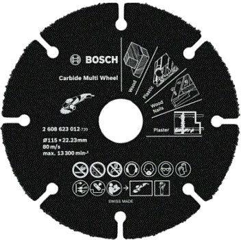 Твердосплавный диск универсальный BOSCH 115х22.2 мм Multi Wheel [2608623012]