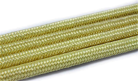 Шнур плетеный КАНАТ арамидный 4,0 мм 16 прядный с сердечником, 111 текс