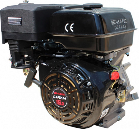 Бензиновый двигатель LIFAN ДБГ-15,0 РШ2 (190FL) 15,0 л.с., редуктор шестеренный