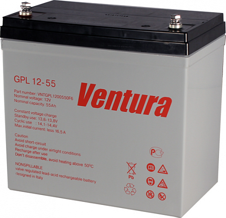 Батарея необслуживаемая аккумуляторная VENTURA GPL 12-55