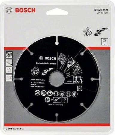 Твердосплавный диск универсальный BOSCH 125х22.2 мм Multi Wheel [2608623013]
