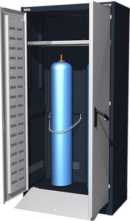 Шкаф для хранения ацетиленовых баллонов FERRUM "Титан" 08.3001 [RAL7016/G-темно-серый/серый]