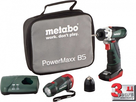 Набор аккумуляторного инструмента METABO PowerMaxx BS Basic (600091550) [600091550]