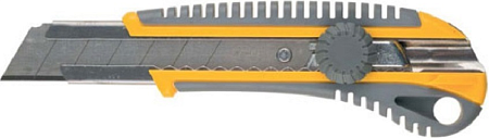 Нож STAYER HERCULES-25, 25 мм, нож с винтовым фиксатором, 09141 