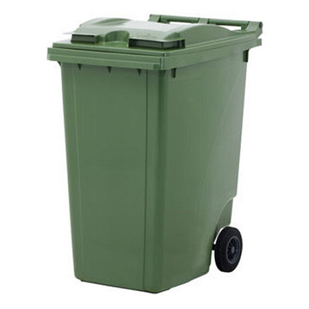 Передвижной мусорный контейнер 360л. Зеленый 28.С29 (20.806.70.РЕ:21.055.70.PE)