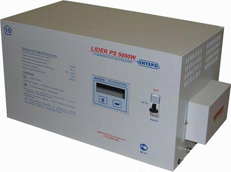 Стабилизатор напряжения однофазный LIDER PS 5000W-30