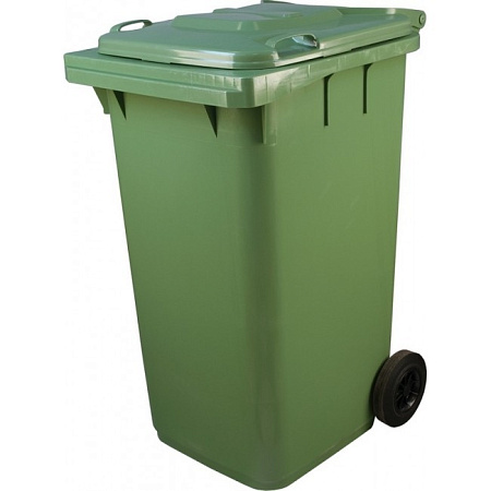 Передвижной мусорный контейнер 240л. Зеленый 24.C29 (20.802.70.PE; 21.052.70.PE)